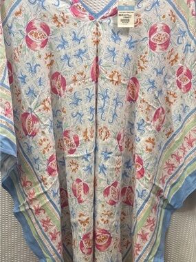 NWT Women’s J. McLaughlin pomegranate Playa Chesley poncho top Sz XS-S